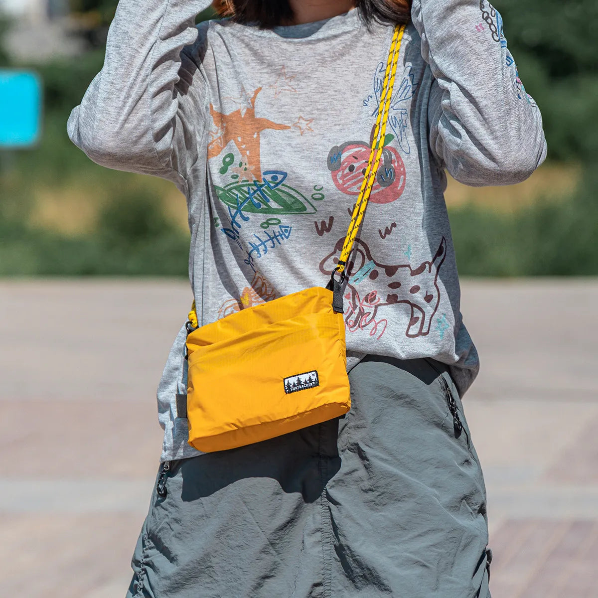 0135 Mini Crossbody Bag – Lightweight Nylon Square Shoulder Bag for Travel & Everyday Use