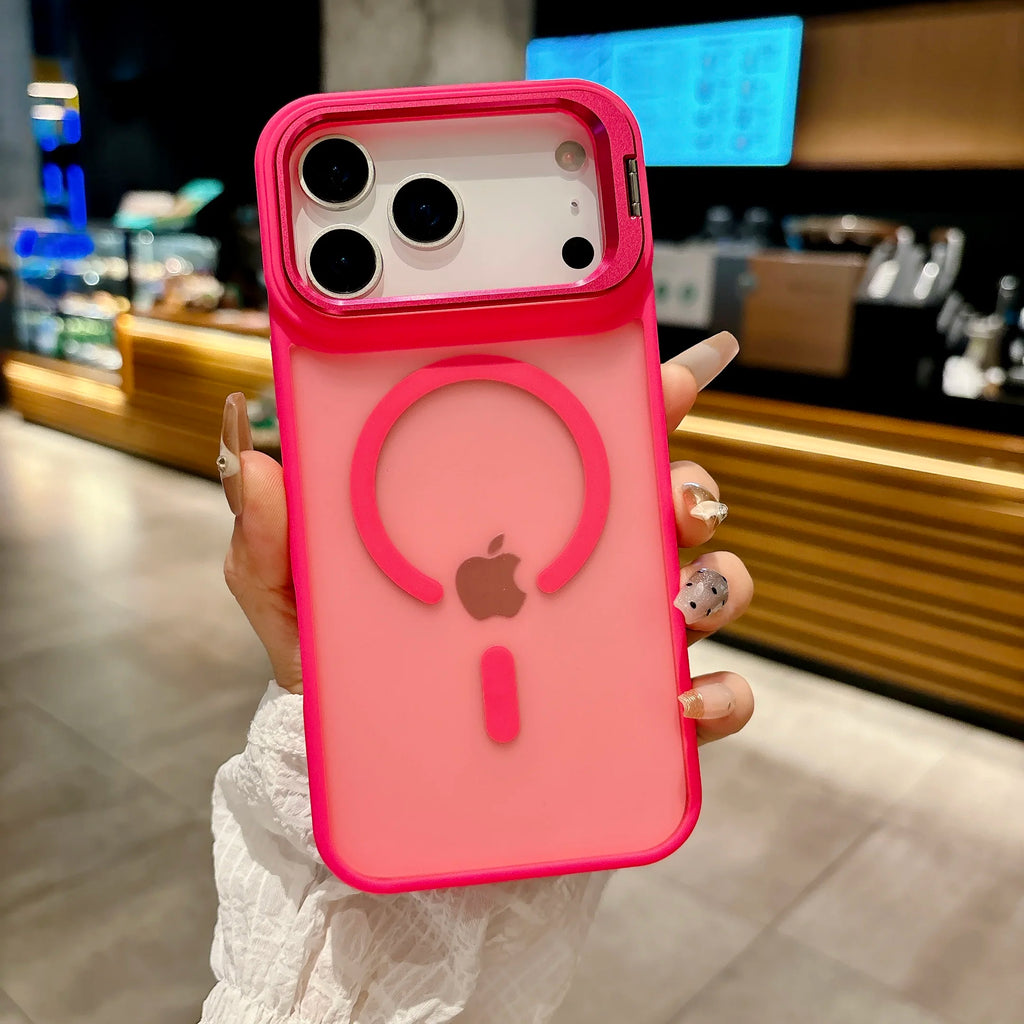 0062 Matte Translucent Magnetic Case – iPhone 17/16 Pro Max, MagSafe Wireless Charging Cover