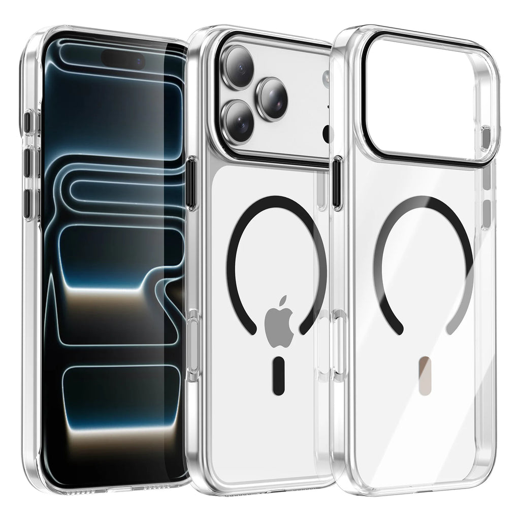 0071 Luxury Clear Magnetic Case – iPhone 17/16 Plus & Pro Max, MagSafe Shockproof Cover