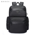0057 BANGE Anti-Theft Laptop Backpack – Waterproof 15.6 Inch Oxford Bag with USB Charging for Men