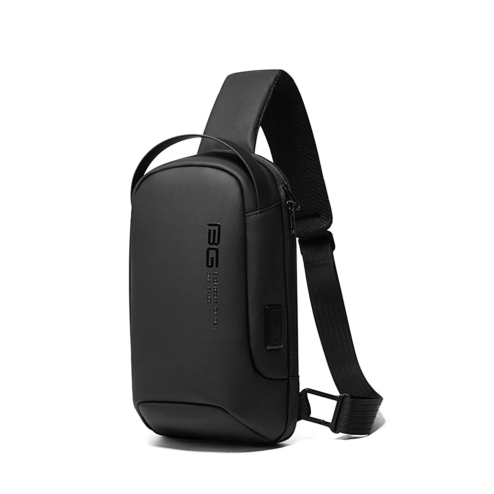 0034 - BANGE Waterproof Crossbody Bag – Multifunction Shoulder & Chest Pack for Men