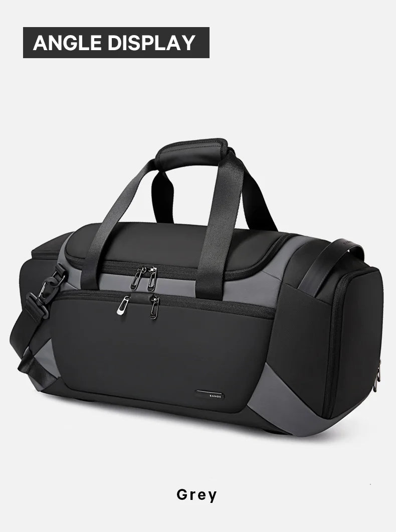 0017 BANGE Sports Gym Bag – Waterproof Duffel with Dry/Wet Separation for Men’s Fitness & Travel
