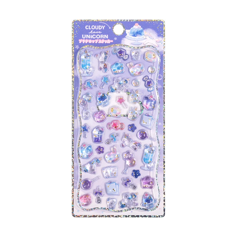 0117 Mini Japanese Style 3D Drop Relief Stickers – Cute Cartoon DIY Scrapbooking, Journaling, Stationery, Diary & School Decoration