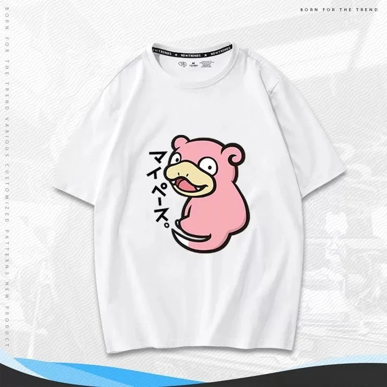 0089 Cartoon Cute Mini Elf T‑Shirt – 2026 Spring Fashion Parent‑Child Loose Fit Short Sleeve Tee