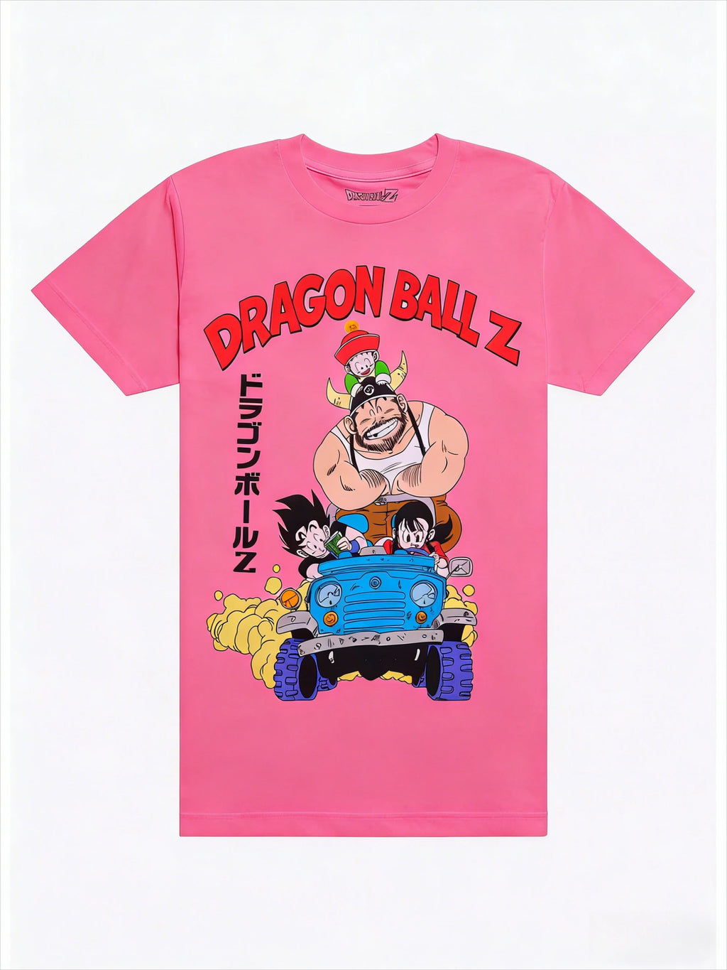 0090 Bandai Dragon Ball Z T‑Shirt – 2026 Group Drive Car Print, Men’s Short Sleeve, Parent‑Child & Plus Size