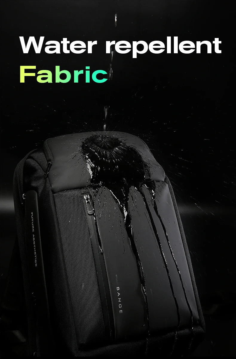 2024 New Fashion Men Business Backpack 15.6 in Laptop Backpack Work Man Bag Unisex Black Travel Male Backpack Mochila Waterproof