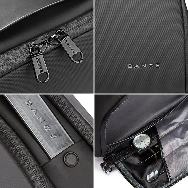 0013 BANGE Toiletry Bag – Waterproof Oxford Fabric Hanging Travel Organizer for Men & Women