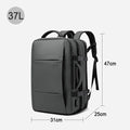 0044 BANGE Travel Backpack – Waterproof Expandable 17.3 Inch Laptop Bag with USB Charging for Men