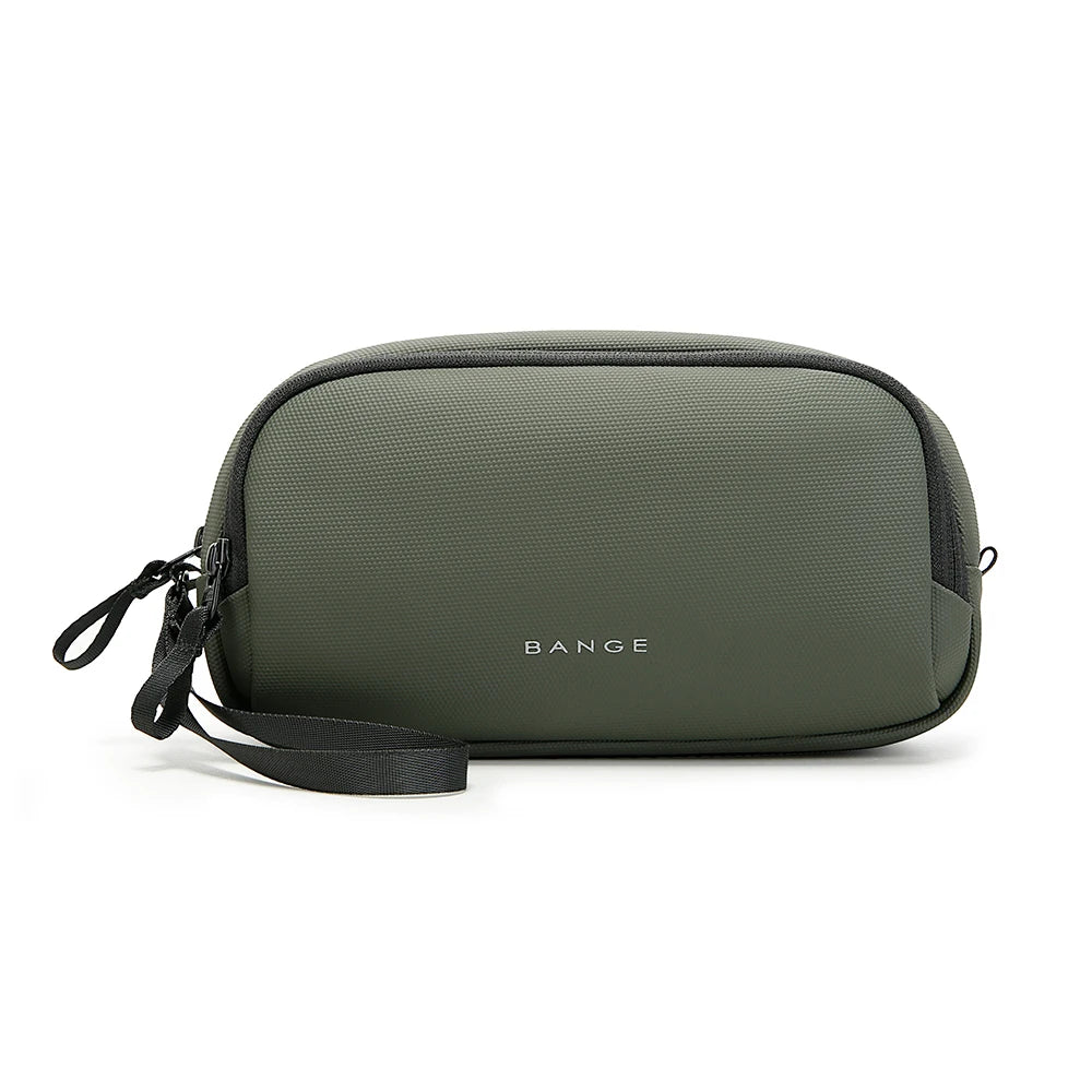 0058 BANGE Electronics Organizer – Waterproof Polyester USB Cable Storage Handbag, Travel Tech Case for Men & Women