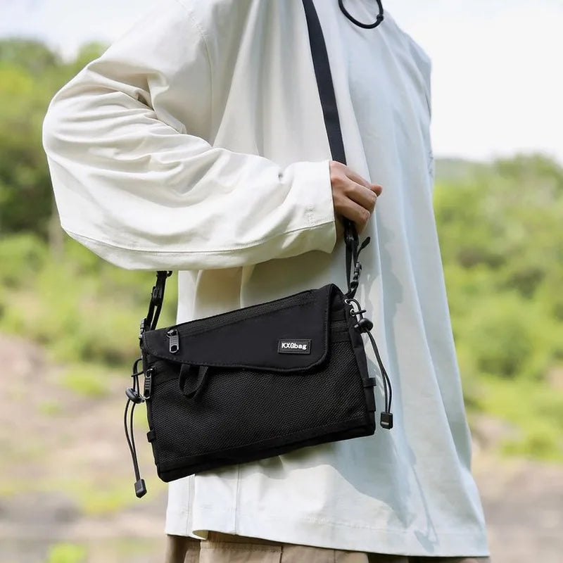 0124 Compact Outdoor Crossbody Bag – Multi‑Pocket Casual Shoulder Bag for Travel, Hiking & Everyday Use