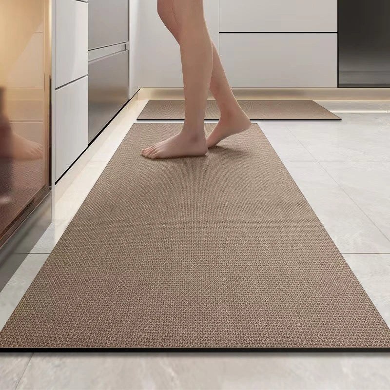 0092 Simple Diatomaceous Earth Kitchen Mat – Long Strip Non‑Slip Absorbent Household & Bathroom Soft Mat