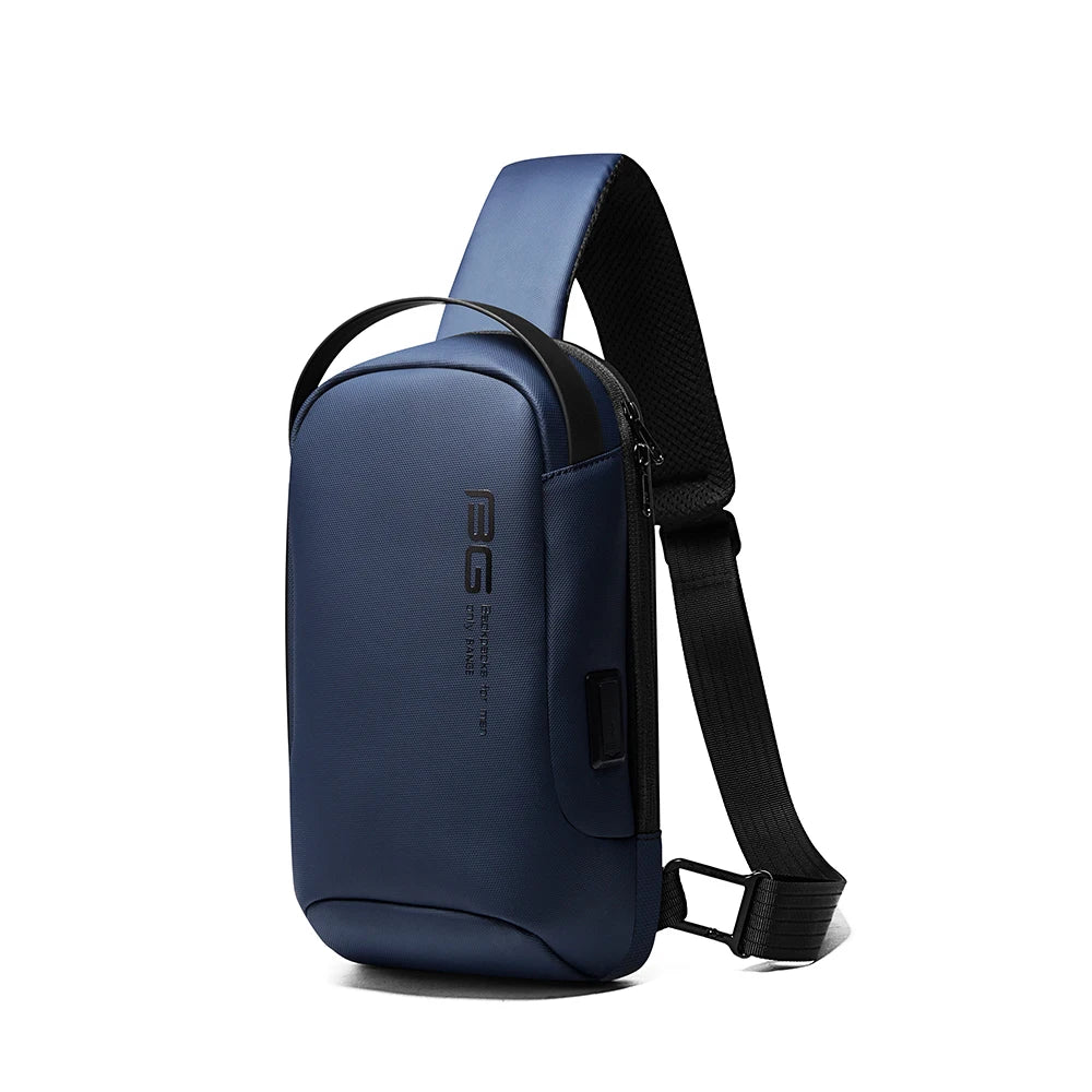 0034 - BANGE Waterproof Crossbody Bag – Multifunction Shoulder & Chest Pack for Men