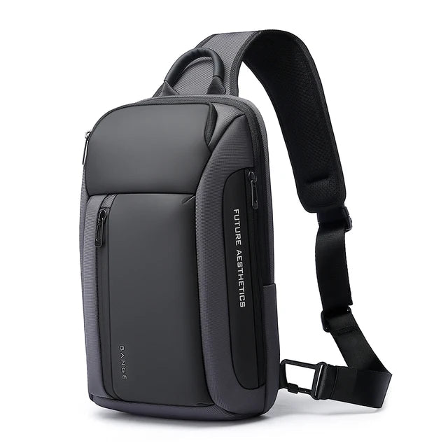 0022 BANGE Chest Bag – Waterproof Oxford Crossbody & Shoulder Satchel with Large Capacity for Men