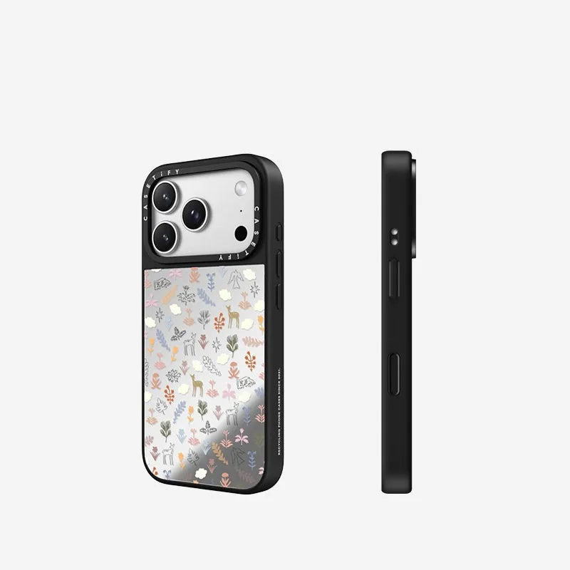 0132 Coquette Ribbon & Deer Reflective Mirror Phone Case | MagSafe Compatible for iPhone by CASETiFY