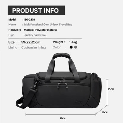Big Big Bag #0017 - BANGE Men’s Gym Bag – Waterproof Sports Duffel with Dry/Wet Separation