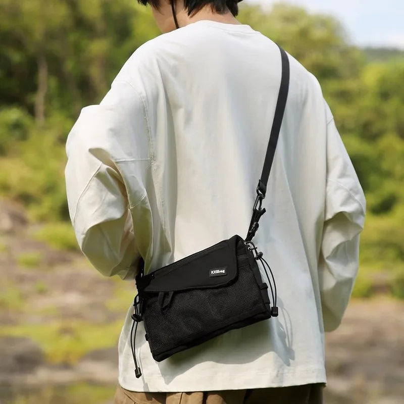 0124 Compact Outdoor Crossbody Bag – Multi‑Pocket Casual Shoulder Bag for Travel, Hiking & Everyday Use