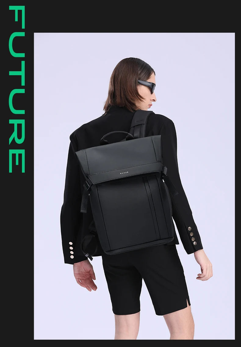 0023 BANGE Business Laptop Backpack – Waterproof 15.6 Inch Multi‑Compartment Travel & Work Bag for Men & Women