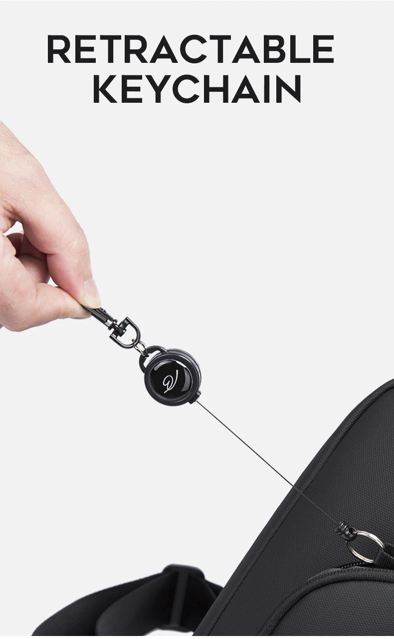 Big Big Bag #0031 - BANGE Waterproof Chest Bag – Korean Style Sling Pack for Men, Anti-Stain & Multifunction