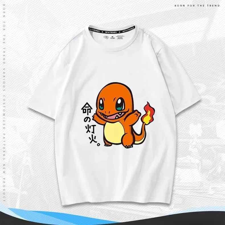 0089 Cartoon Cute Mini Elf T‑Shirt – 2026 Spring Fashion Parent‑Child Loose Fit Short Sleeve Tee