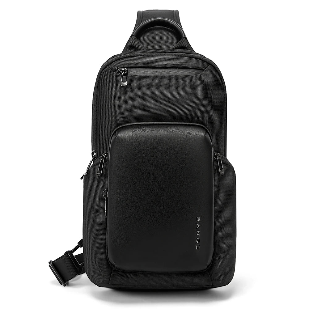 0051 BANGE Crossbody Bag – Waterproof Multifunction Sling Pack with Large Capacity