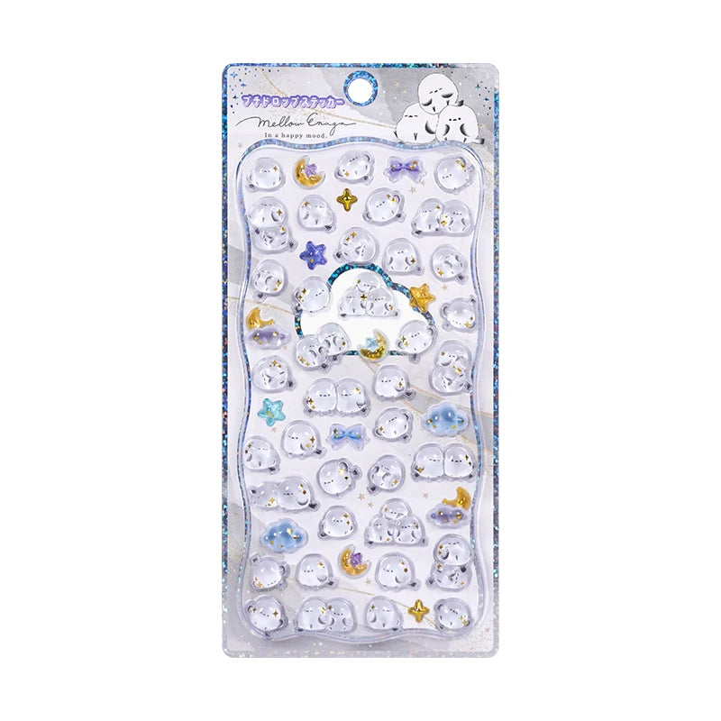 0117 Mini Japanese Style 3D Drop Relief Stickers – Cute Cartoon DIY Scrapbooking, Journaling, Stationery, Diary & School Decoration