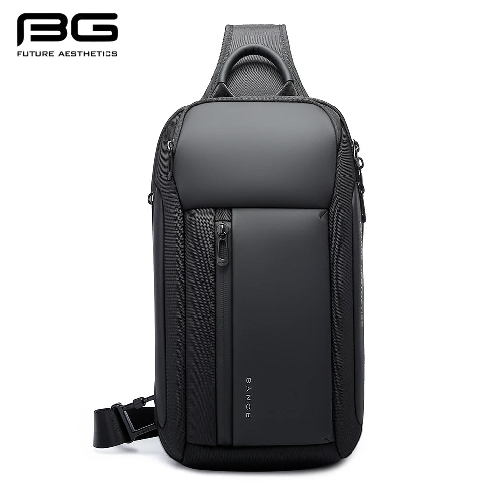 0022 BANGE Chest Bag – Waterproof Oxford Crossbody & Shoulder Satchel with Large Capacity for Men
