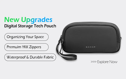 Big Big Bag #0015 - BANGE Expandable Waterproof Backpack – 17.3" Laptop Travel & Work Bag for Men