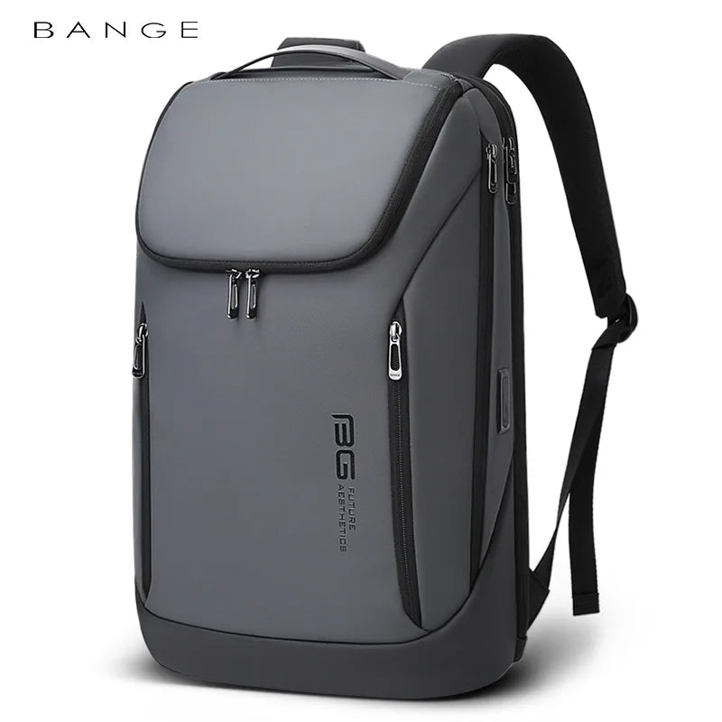 0019 BANGE Laptop Backpack – Waterproof 17 Inch Bag with USB Charging, Business & Travel