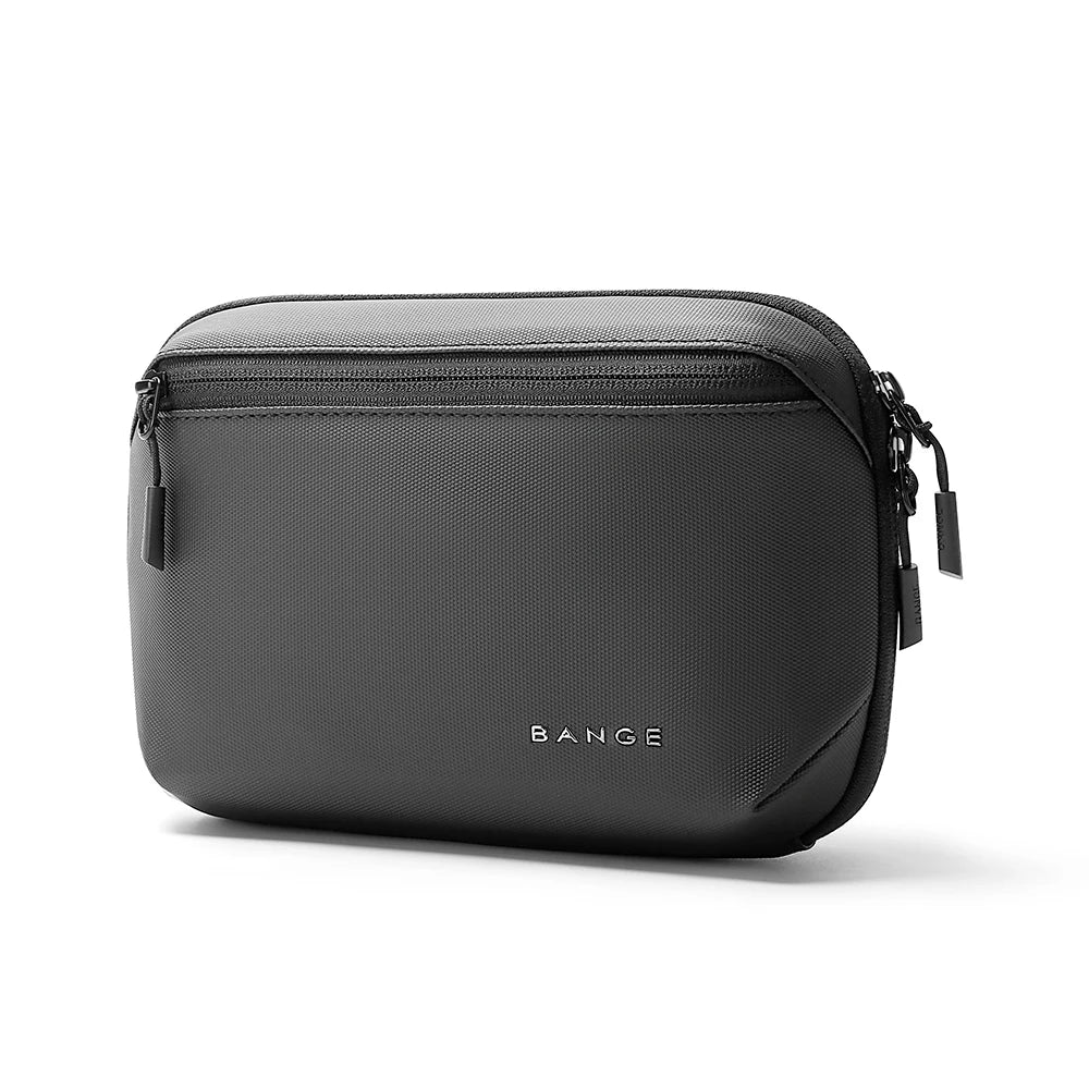 0054 BANGE Electronics Organizer – Waterproof Extra-Large 3-Layer Tech Storage Bag for Travel