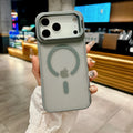 0062 Matte Translucent Magnetic Case – iPhone 17/16 Pro Max, MagSafe Wireless Charging Cover