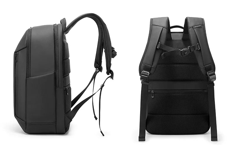 0053 BANGE Casual Backpack – Waterproof 15.6 Inch Laptop Bag, Multi-Pocket Travel & School Rucksack with YKK Zippers