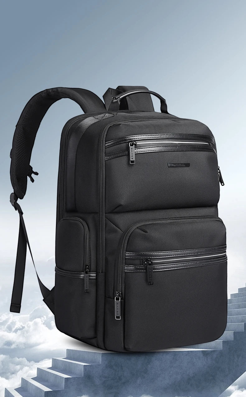 0057 BANGE Anti-Theft Laptop Backpack – Waterproof 15.6 Inch Oxford Bag with USB Charging for Men