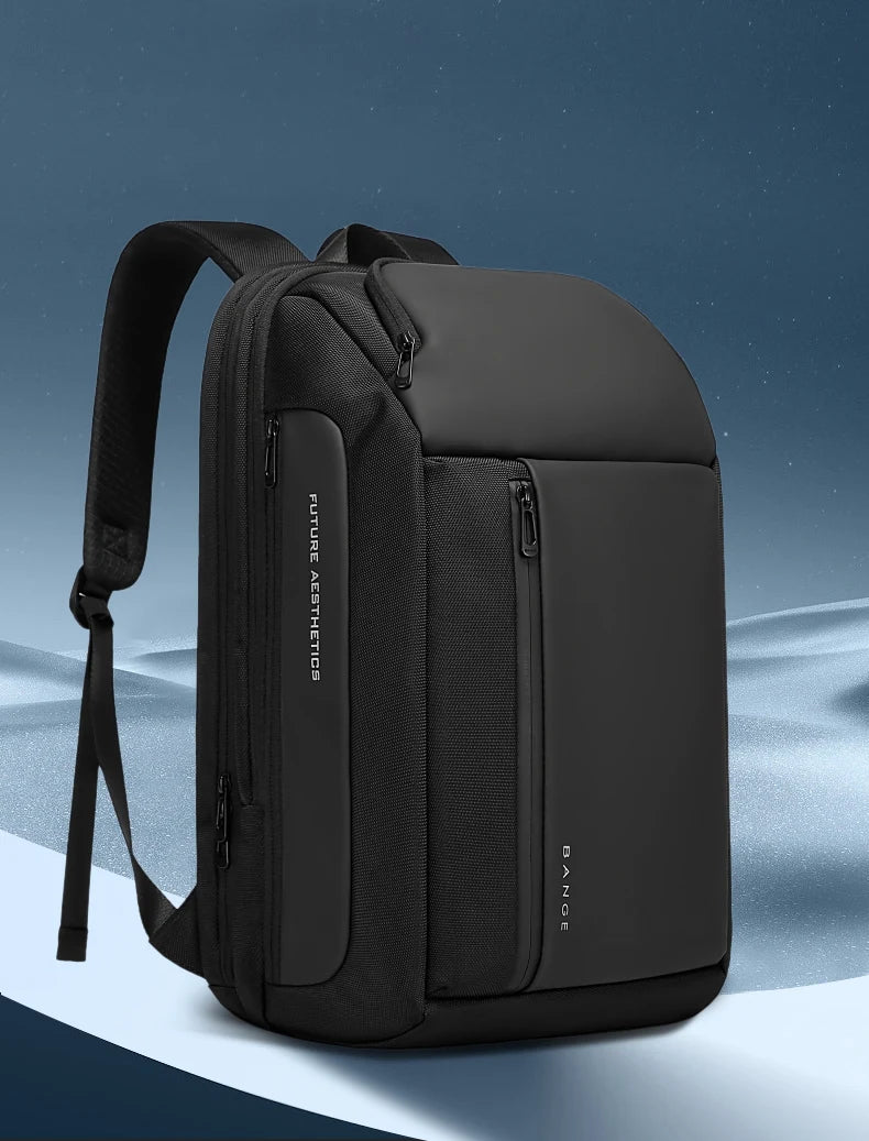 2024 New Fashion Men Business Backpack 15.6 in Laptop Backpack Work Man Bag Unisex Black Travel Male Backpack Mochila Waterproof