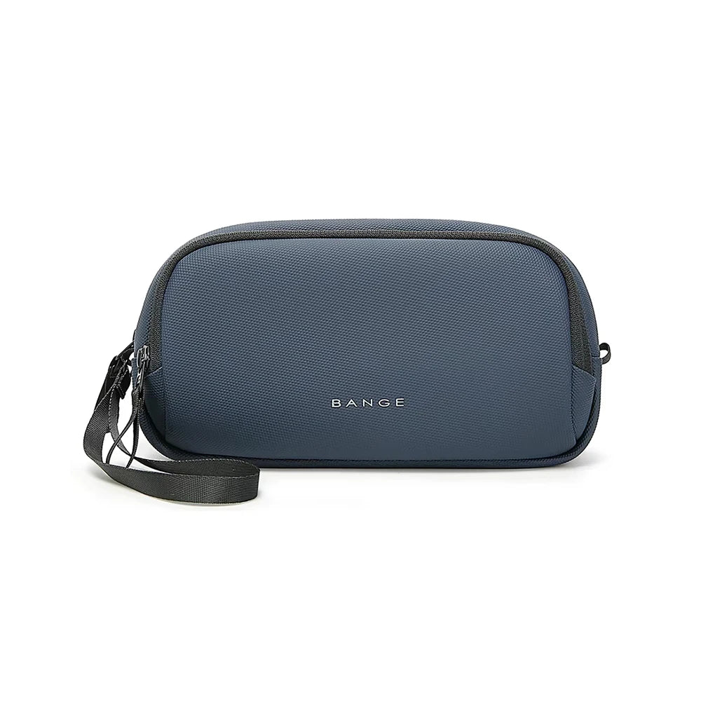 0058 BANGE Electronics Organizer – Waterproof Polyester USB Cable Storage Handbag, Travel Tech Case for Men & Women