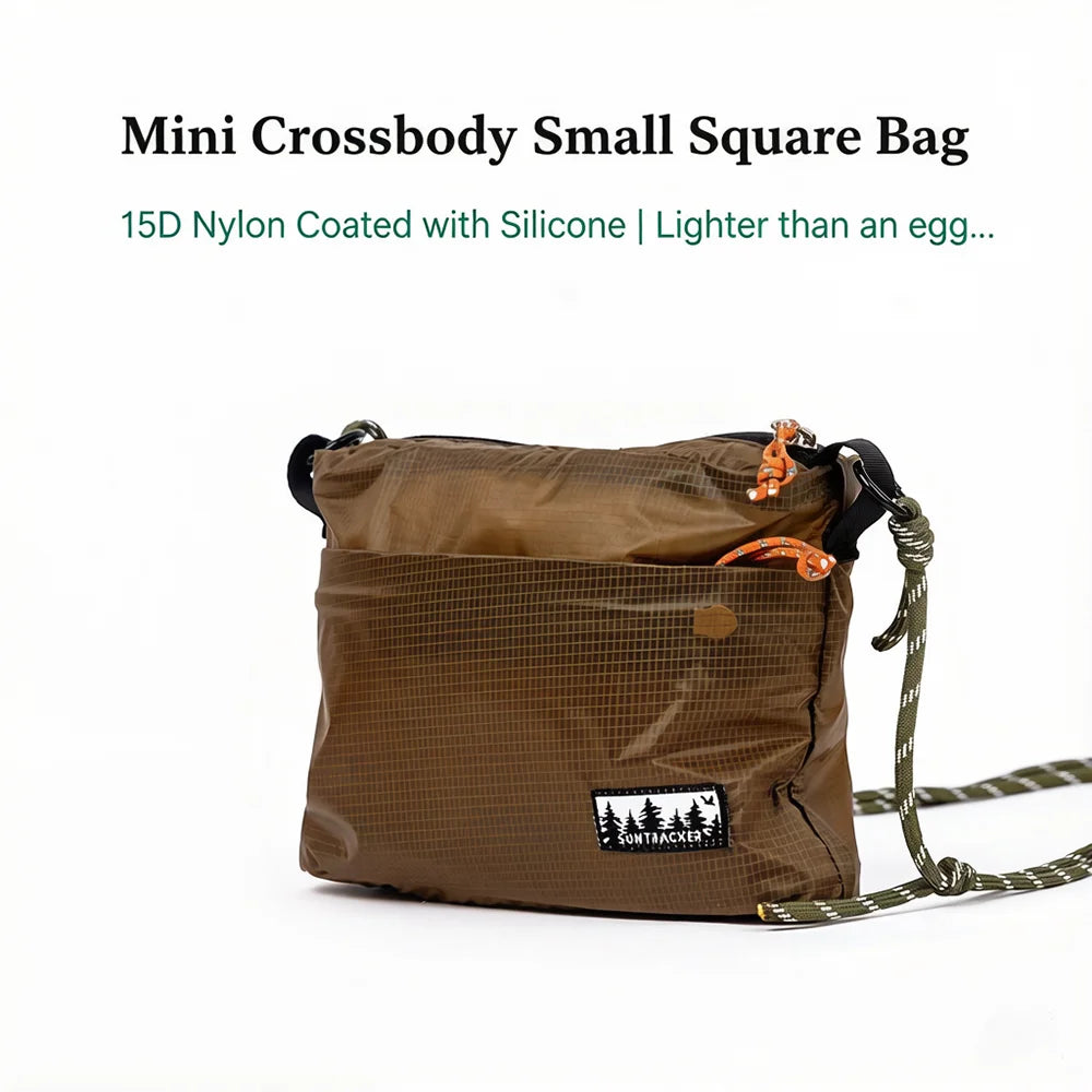 0135 Mini Crossbody Bag – Lightweight Nylon Square Shoulder Bag for Travel & Everyday Use