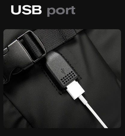 Big Big Bag #0035 - BANGE Large Capacity Laptop Backpack – 15.6" Waterproof Oxford with USB