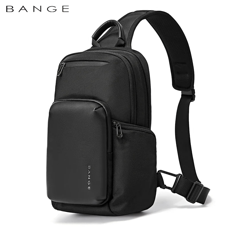 0051 BANGE Crossbody Bag – Waterproof Multifunction Sling Pack with Large Capacity