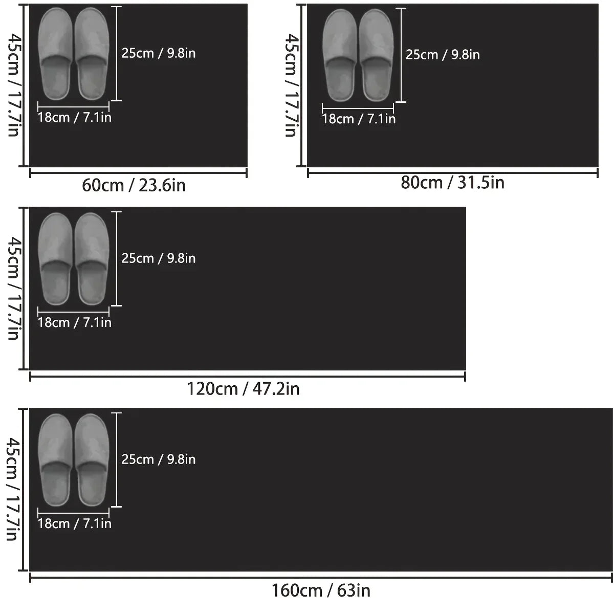 0092 Simple Diatomaceous Earth Kitchen Mat – Long Strip Non‑Slip Absorbent Household & Bathroom Soft Mat