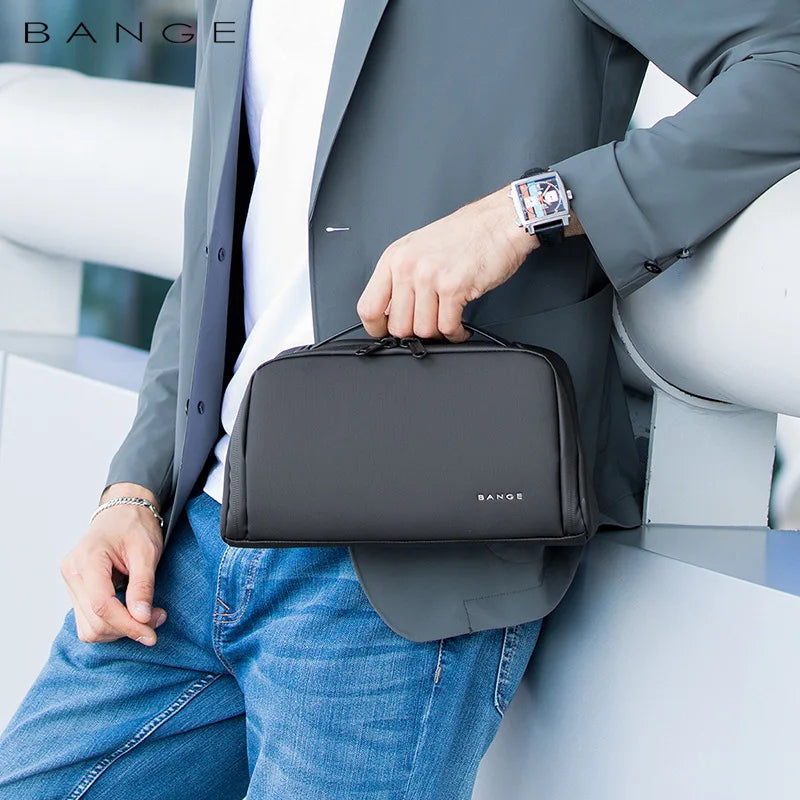 0013 BANGE Toiletry Bag – Waterproof Oxford Fabric Hanging Travel Organizer for Men & Women