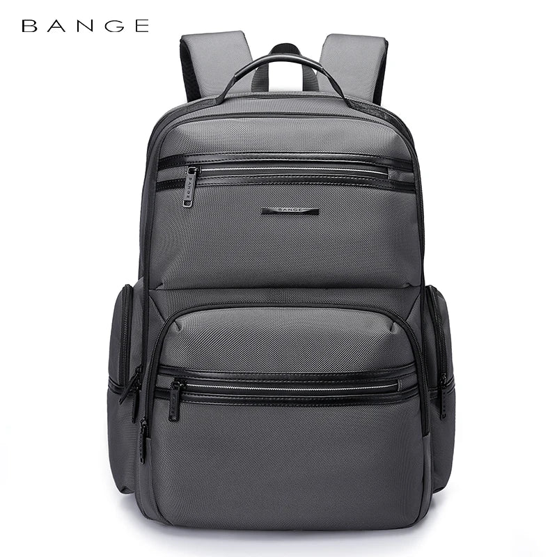 0057 BANGE Anti-Theft Laptop Backpack – Waterproof 15.6 Inch Oxford Bag with USB Charging for Men