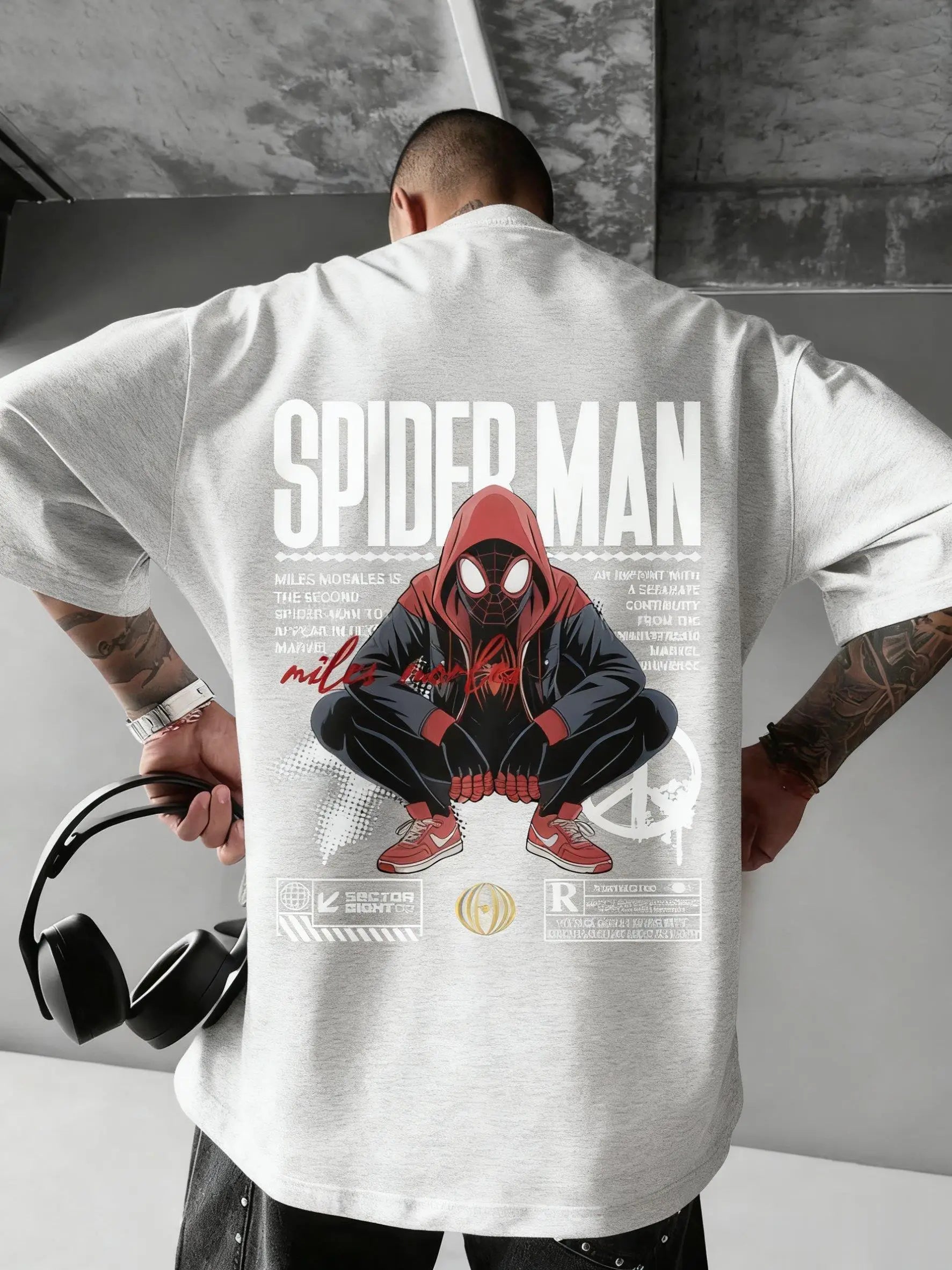 0086 Marvel Superhero Comic T‑Shirt – 2026 Street Hip‑Hop Graphic Tee, Men’s & Women’s Relaxed Plus Size