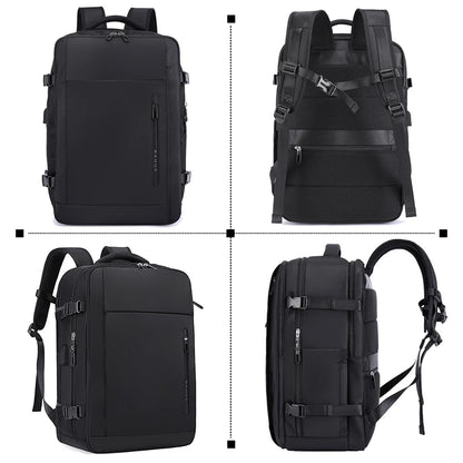 Big Big Bag #0018 - BANGE Waterproof Laptop Backpack – 15.6" USB Charging Business & Travel Bag for Men