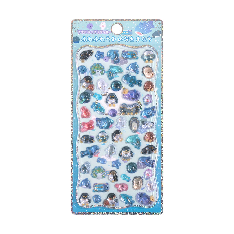 0117 Mini Japanese Style 3D Drop Relief Stickers – Cute Cartoon DIY Scrapbooking, Journaling, Stationery, Diary & School Decoration
