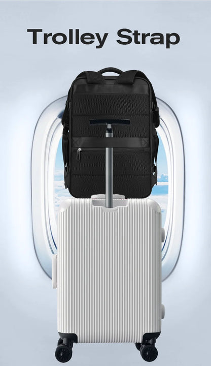 Big Big Bag #0018 - BANGE Waterproof Laptop Backpack – 15.6" USB Charging Business & Travel Bag for Men