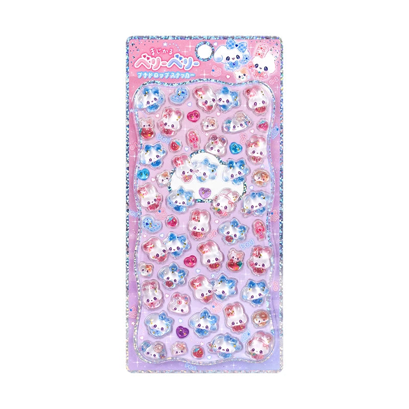 0117 Mini Japanese Style 3D Drop Relief Stickers – Cute Cartoon DIY Scrapbooking, Journaling, Stationery, Diary & School Decoration
