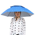 0143 Hands‑Free Umbrella Hat – Wearable Rain & Sun Protection for Outdoor Activities
