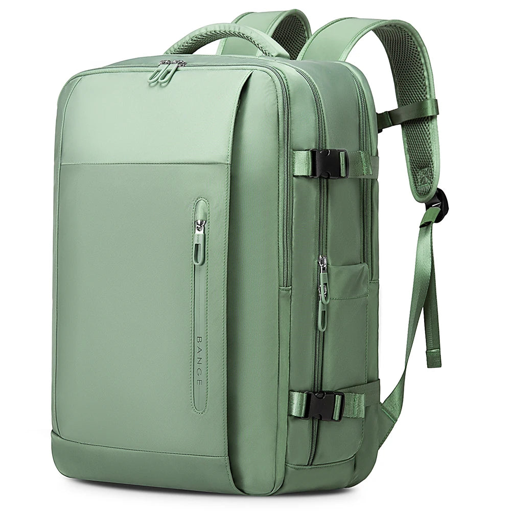 0018 BANGE Laptop Backpack – Waterproof 15.6 Inch Bag with USB Charging, Business & Travel