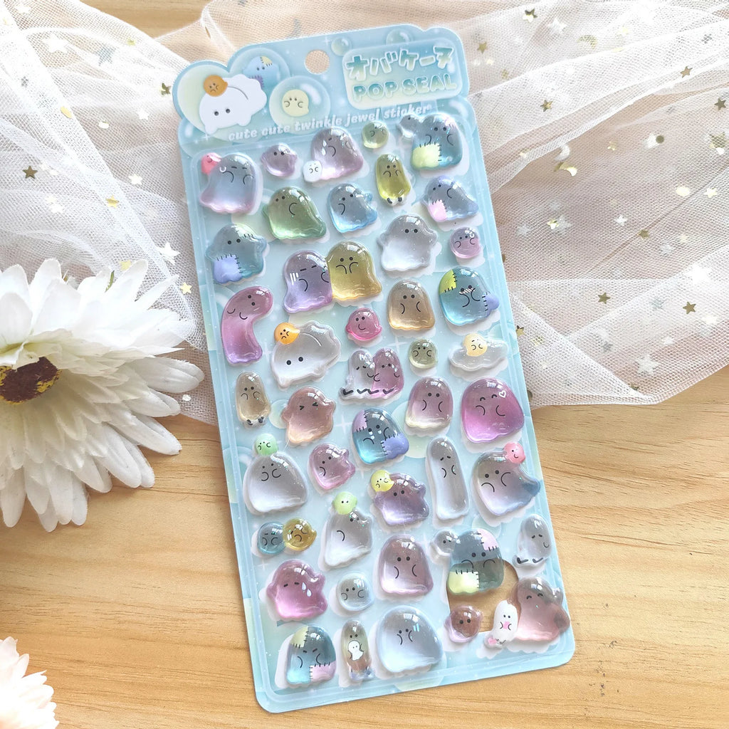 0117 Mini Japanese Style 3D Drop Relief Stickers – Cute Cartoon DIY Scrapbooking, Journaling, Stationery, Diary & School Decoration
