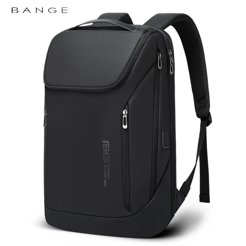 0019 BANGE Laptop Backpack – Waterproof 17 Inch Bag with USB Charging, Business & Travel