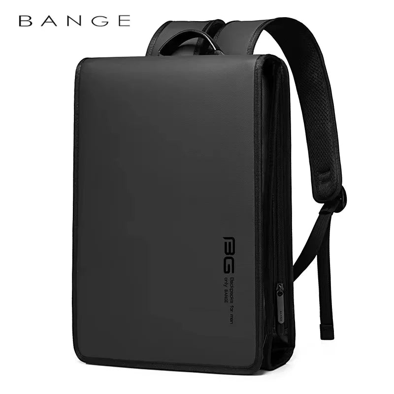 0009 BANGE Business Backpack – Anti-Theft Waterproof Laptop Bag for Men, 14.1 Inch Big Capacity